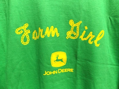 CAMISETA MUJER JOHN DEERE, "GRANJA NIÑA" NUEVA TALLA XL, ALGODÓN, MANGA CORTA Foto 1 de 4