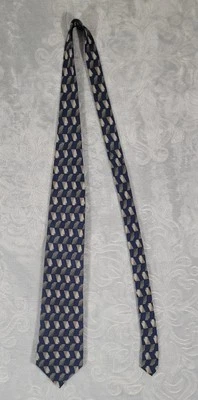 Dockers Khakis мужской галстук 100% шелк синий хаки черный сделано в Корее 59» X 4» - Изображение 1 из 4