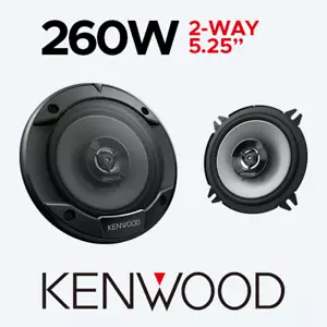 KENWOOD CAR DOOR/SHELF COAXIAL SPEAKERS PAIR 260W 2-WAY 5.25" 13cm - KFC-S1366 - Picture 1 of 2