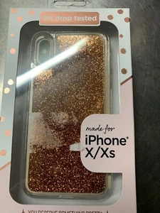 Fellowes iPhone X/Xs Gold Glitzer Stücke Schutzhülle/Cover - Bild 1 von 4