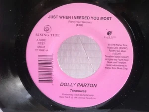 Dolly Parton,Rising Tide,"Just When I Needed You Most",US,7" 45, 1996 country,M - Picture 1 of 2