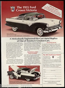 1994 DANBURY MINT advertisement for 1955 Ford Crown Victoria model - Picture 1 of 1