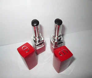 Lot 2 Christian Dior Ultra Rouge Hydra Lipstick #111 Ultra Night Black - Picture 1 of 3