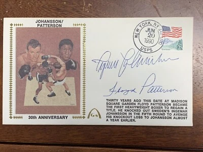 Floyd Patterson, Ingemar Johansson Dual SIGNED CACHET 30TH ANNIVERSARY PSA Auto - Image 1 of 2