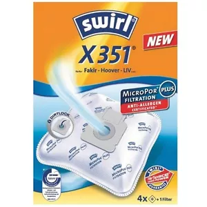 Swirl Bags Microfibra X351 Aspiradora Severin SB9015 Hoover H58 Tfb Tfs Tw - Imagen 1 de 2