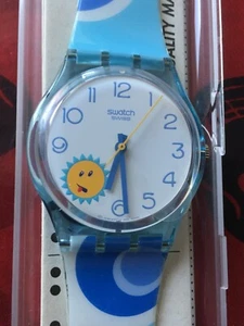 Uhr Original SWATCH Gent PAQUITA'S DAY (GN210)-NEW/NOS/NEU-Sonne/hellblau-108/18 - Bild 1 von 3