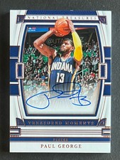 2022-23 National Treasures Paul George Auto Treasured Moments /25 Pacers