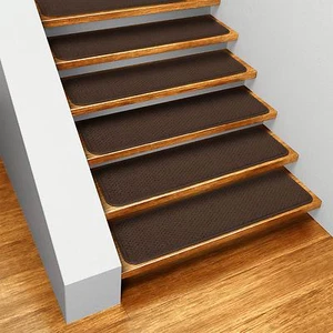 Set of 15 SKID-RESISTANT Carpet Stair Treads - Many Colors & Sizes - Picture 1 of 11