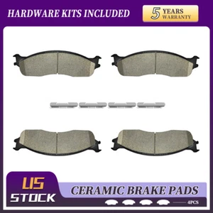 Front Ceramic Brake Pads For 2003 - 2008 Dodge Ram 2500 3500 2006 -2008 Ram 1500 - Picture 1 of 6