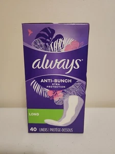 Forros diarios Always Anti-Bunch Xtra Protection largos sin perfume 40 unidades nuevos - Imagen 1 de 3