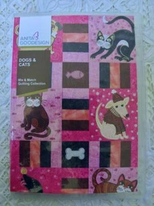 NEW Anita Goodesign DOGS & CATS Quilting Collection Machine Embroidery Designs - Picture 1 of 8