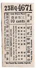 Tram ticket, Hong Kong Tramways Ltd., 10 cents 3rd class