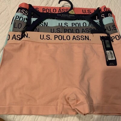 Pacote com 5 Calcinhas Polo Assn Feminina Multicolorida Masculina Plus Size 1X Sem Etiqueta - Imagem 1 de 4