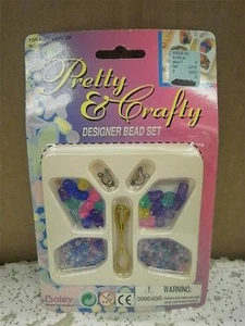NEW TOY CLOSEOUTS-  EACH- PRETTY & CRAFTY DESIGNER BEAD SET- SH - Picture 1 of 1
