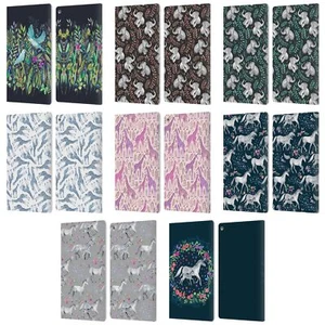 OFFICIAL MICKLYN LE FEUVRE WILDLIFE LEATHER BOOK WALLET CASE FOR AMAZON FIRE - Picture 1 of 14