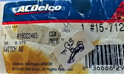 NOS GM 1984-1989 Corvette Fan Speed Control Switch for Climate Control #16022463 - Image 1 of 4
