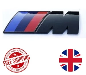 Gloss Black M Sport Boot Rear Emblem Sticker Fender Badge for BMW 7.3 x 2.7cm - Picture 1 of 2