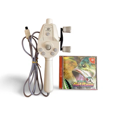 Dreamcast Fishing Rod Controller HKT-8700 Controller w/software SEGA 0328B - Image 1 of 4