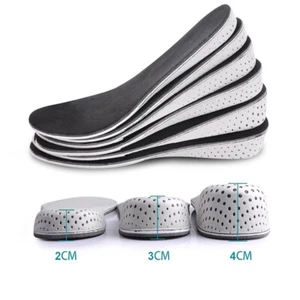 Invisible Height Increased Insoles Men Women Shoe Heel Inserts Lift Taller Pad - Picture 1 of 12