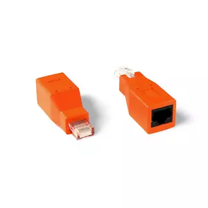 1 Zoll Netzwerk CrossOver Adapter Cat6 Cat5e - Orange - Bild 1 von 1