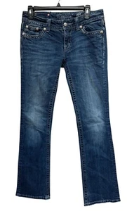 Miss Me Women's Boot Cut Jeans Size 28 Embellished Pockets Bling Jeans - Picture 1 of 13
