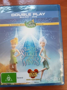 TINKER BELL AND THE SECRET OF THE WINGS BLU RAY & DVD - NEW & SEALED FREE POST - Picture 1 of 1