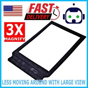 A4 Full Page 3x Magnifier Sheet Book Reading Aid Lens Large Magnifying Glass - Picture 1 of 4