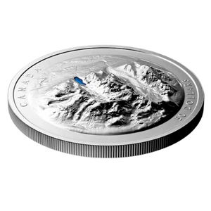 Canada 2021 50$ Canadian Rockies LAKE LOUISE Pure Silver EHR Coin Candian Mint - Picture 1 of 10