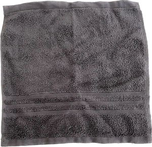 Hotel Collection Quick-Dry 100% Supima Cotton Jacquard Border Wash Towel Pewter - Picture 1 of 4