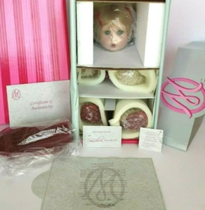 NEW NEVER REMOVED FROM BOX MARIE OSMOND BEDTIME KISSES PORCELAIN DOLL COA #183 - Picture 1 of 10
