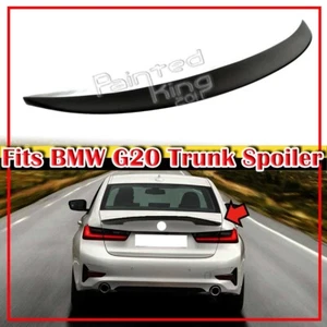 19-25 Fit For BMW G20 G80 4D High P Look Rear Trunk Spoiler Wing Unpainted - Picture 1 of 6