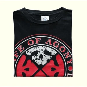 LIFE OF AGONY VTG BLUE GRAPE MUSIC PUNK METAL TOUR T SHIRT I REGRET UGLY SZ XL - Picture 1 of 5