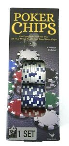 NIB Poker Chips Las Vegas Style Stackable Tray 100 11.5g Heavy Weight NEW