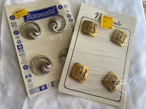 Lote de dos paquetes de metales vintage para hacer joyas o botones Estate - Imagen 1 de 7