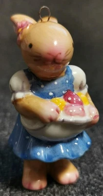 Villeroy & Boch Easter Spring Decoration Bunny Pendant Ornament Cloth Full of Eggs - Image 1 of 4