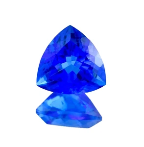 Trillion Cut Natural 9.25 Ct Dark Blue Tanzanite Certified Loose Gemstone - Picture 1 of 8