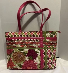 Vera Bradley Zippidy Tote HELLO DAHLIA Schultertasche - Bild 1 von 12
