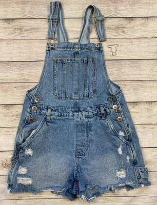 Mono corto vaquero utilitario de algodón talla 4 falta hebilla parte Foto 1 de 4