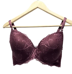 Parisian Intimates 40D Weinrot Teppichfertig Push-up BH Neu mit Etikett - Bild 1 von 18