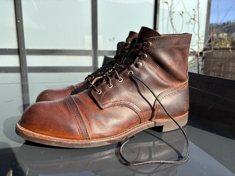 Botas Red Wing 8085 Iron Ranger Copper Rough & Tough US13 EU47  - Imagen 1 de 4