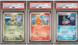 [RARE!] [READ DESC.] Ash’s Treecko May's Torchic Brock's Mudkip Shogakukan Promo - Picture 1 of 9