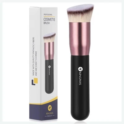 Kingmas Kabuki Foundation Pinsel Make-up Pinsel Schwarz