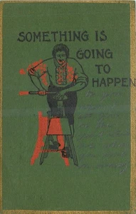 C-1910 Artist impression man sharpening axe artist impression Postcard 25-11193 - Picture 1 of 2