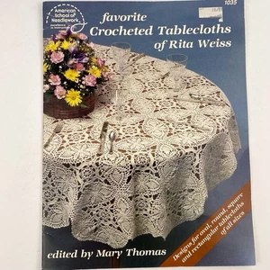 Vintage Favorite Crocheted Tablecloths of Rita Weiss, Softcover Pattern Booklet - Bild 1 von 9