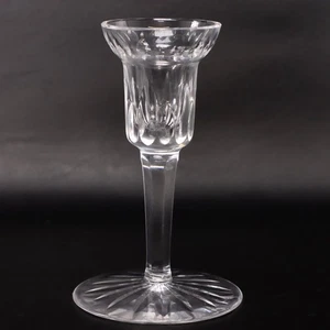 Waterford Crystal Single Light Candlestick Holder 5 3/4" Vertical Cut Glass - Picture 1 of 5