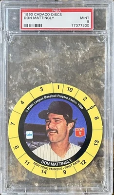 CADACO DISCS 1990 Don Mattingly PSA 9 Pop 4 ¡Solo 2 PSA 10! Foto 1 de 2