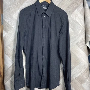 Dolce & Gabbana Gold - Black -100% Cotton - Long Sleeve Shirt - Men Size 17” - Picture 1 of 11