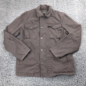 Banana Republic Jacket Mens Small Brown Full Zip Button Casual Chore Military - Picture 1 of 7