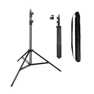 Heavy Duty Light Stand 9.5 Feet/2.8 Meters Adjustable Spring Cushioned Metal ... - Picture 1 of 9