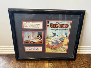 Walt Disney Tío Scrooge Carl Barks Firmado Autografiado Exhibición Grandey Morby  - Imagen 1 de 8